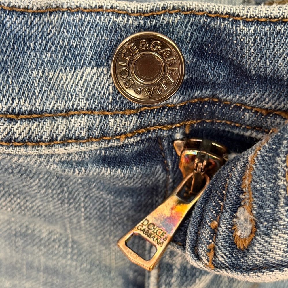 Women’s dolce and gabanna Light Blue Distressed Jeans - Picture 4 of 4